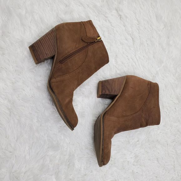 Franco Sarto Disco Leather Heeled Booties - Picture 2 of 7